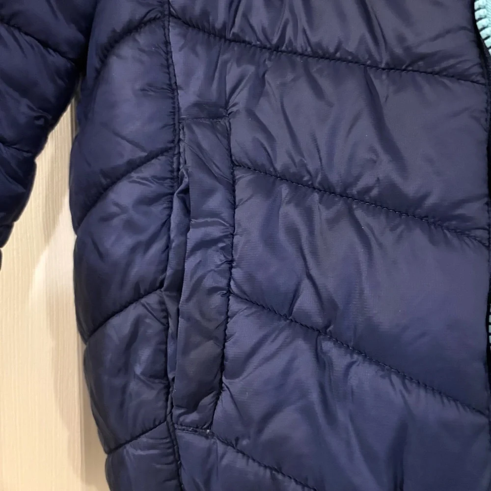 Eddie Bauer Kids reversible Puffer Jacket in Navy and Aqua